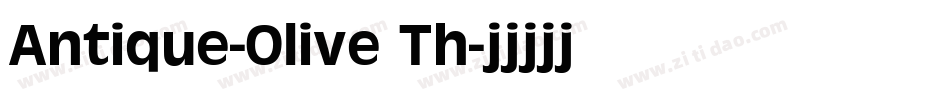 Antique-Olive Th字体转换